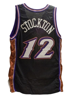 1998-99 John Stockton Utah Jazz Game Worn Jersey (MEARS)